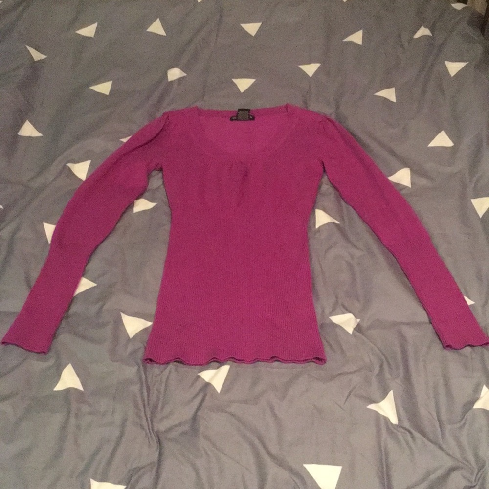 Purple knitted top